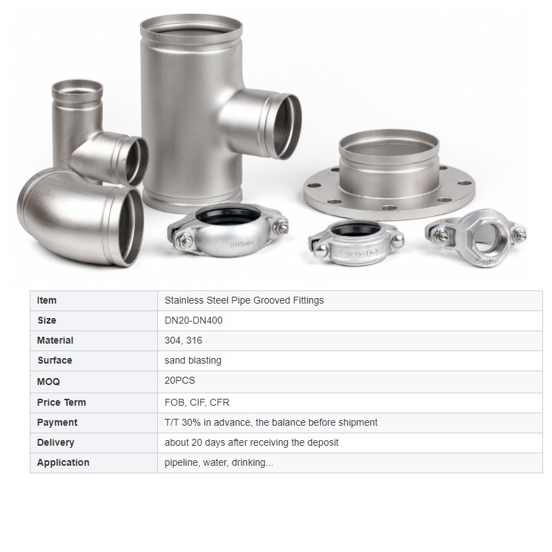Stainless steel mechanical tee